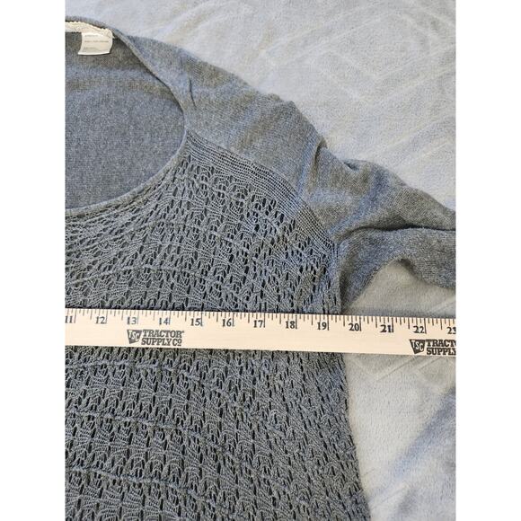 Grace & Lace Long Sleeve Lightweight Crochet Viscose Hi Lo Tunics, Size Large - Picture 5 of 9